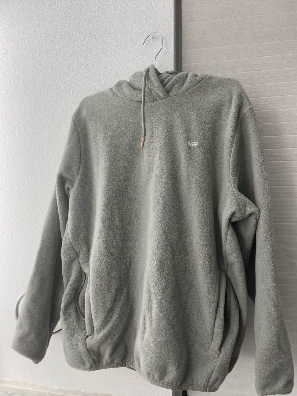 Men's Sage Green Crewneck Fleece Sweater